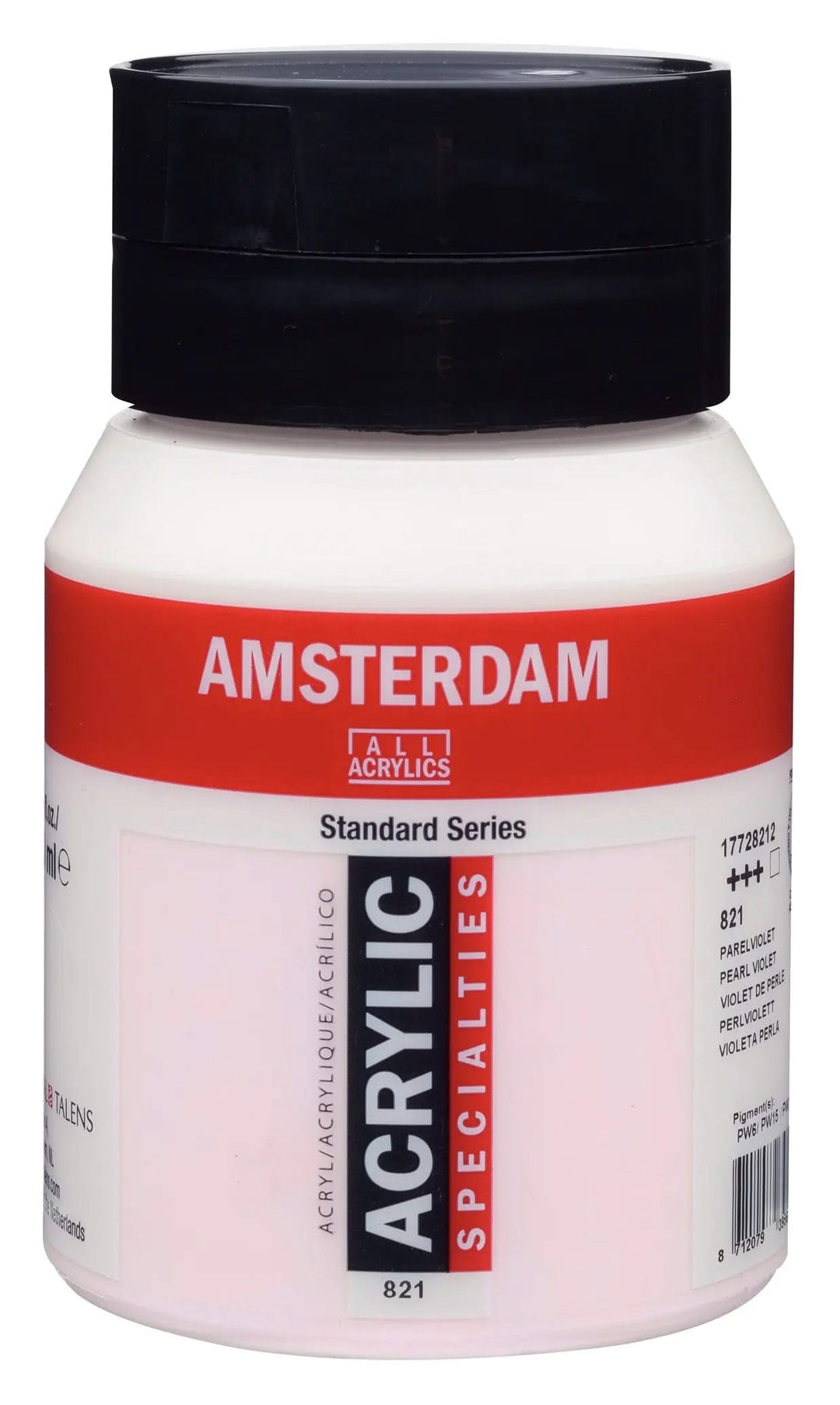 Amsterdam Standard Series Acrylfarbe Flasche 500 ml Perlviolett 821 - Kidis Art