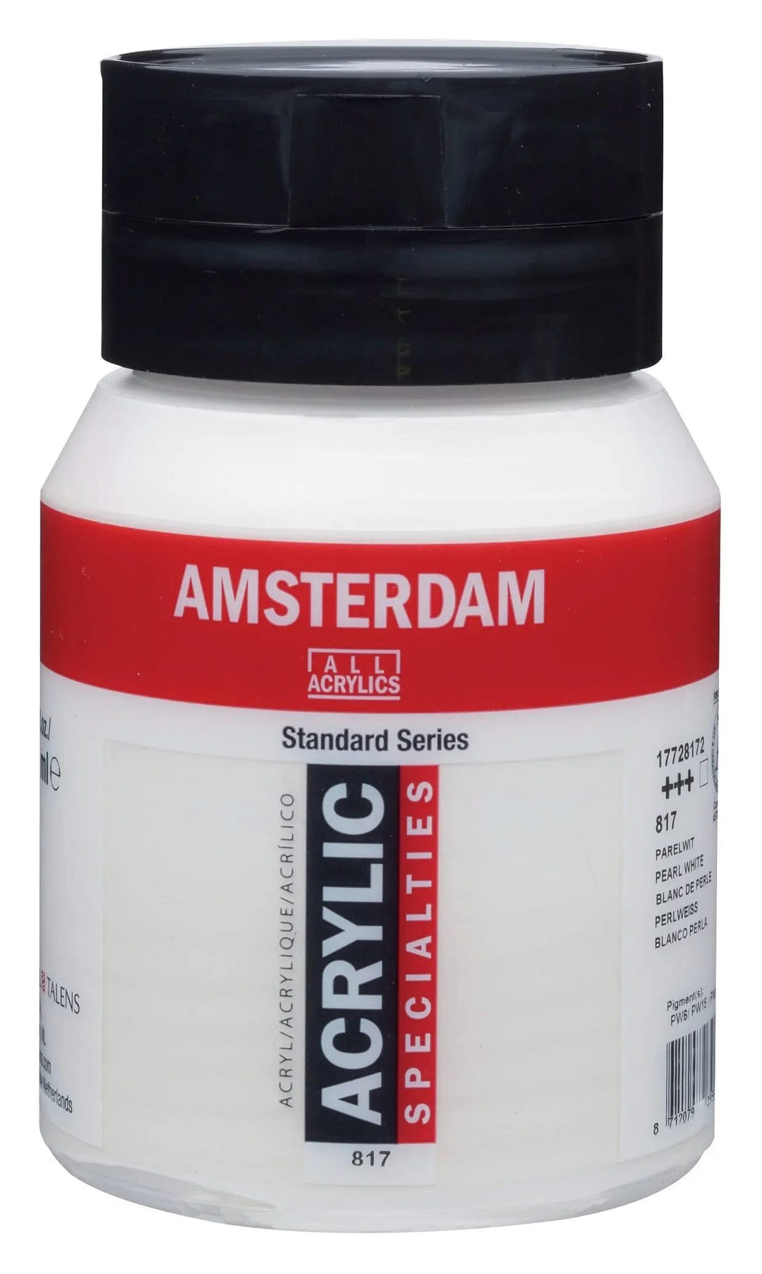 Amsterdam Standard Series Acrylfarbe Flasche 500 ml Perlweiß 817 - Kidis Art
