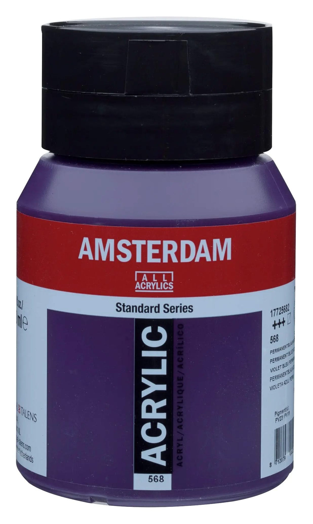 Amsterdam Standard Series Acrylfarbe Flasche 500 ml Permanentblauviolett 568 - Kidis Art
