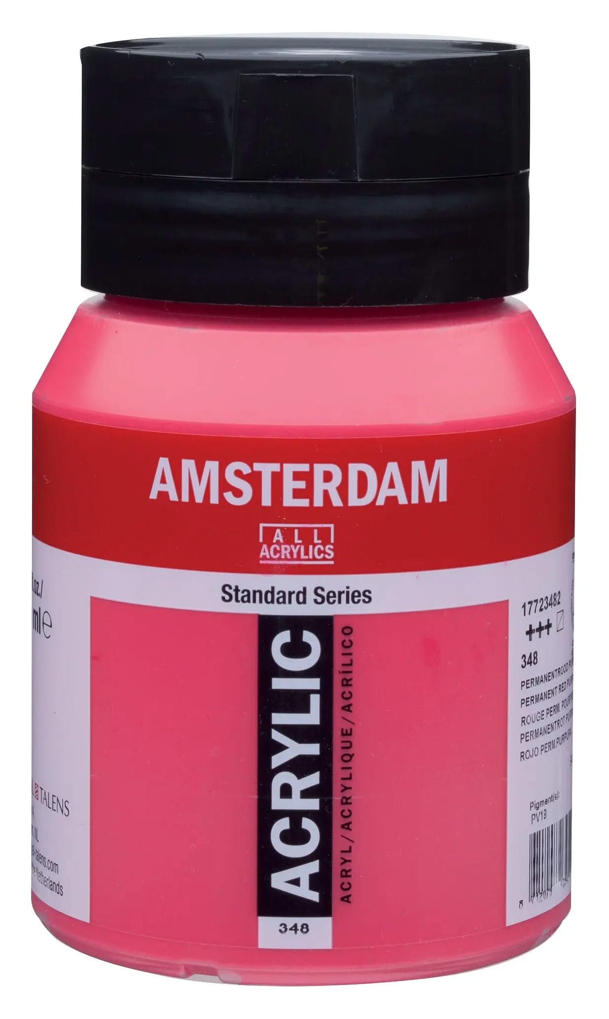Amsterdam Standard Series Acrylfarbe Flasche 500 ml Permanentrot Purpur 348 - Kidis Art