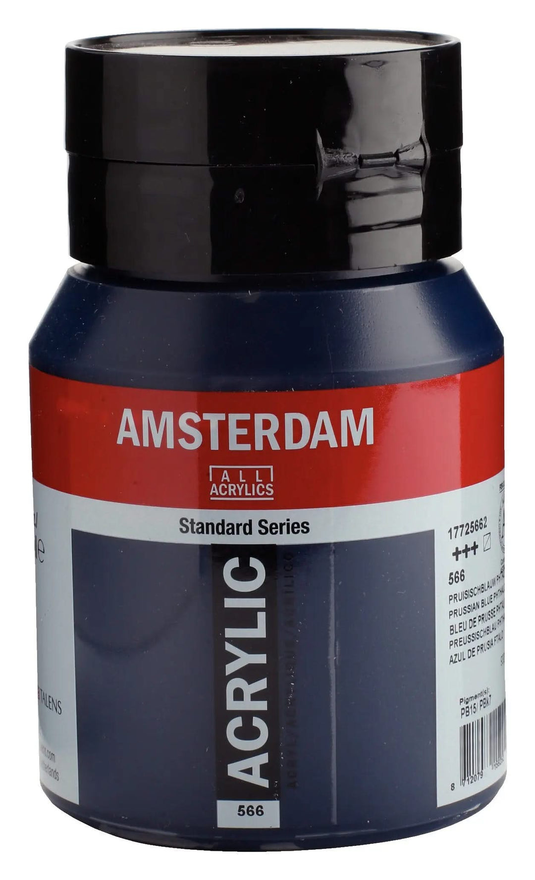Amsterdam Standard Series Acrylfarbe Flasche 500 ml Preußischblau (Phthalo) 566 - Kidis Art