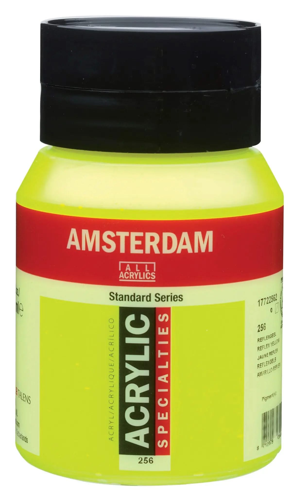 Amsterdam Standard Series Acrylfarbe Flasche 500 ml Reflexgelb 256 - Kidis Art