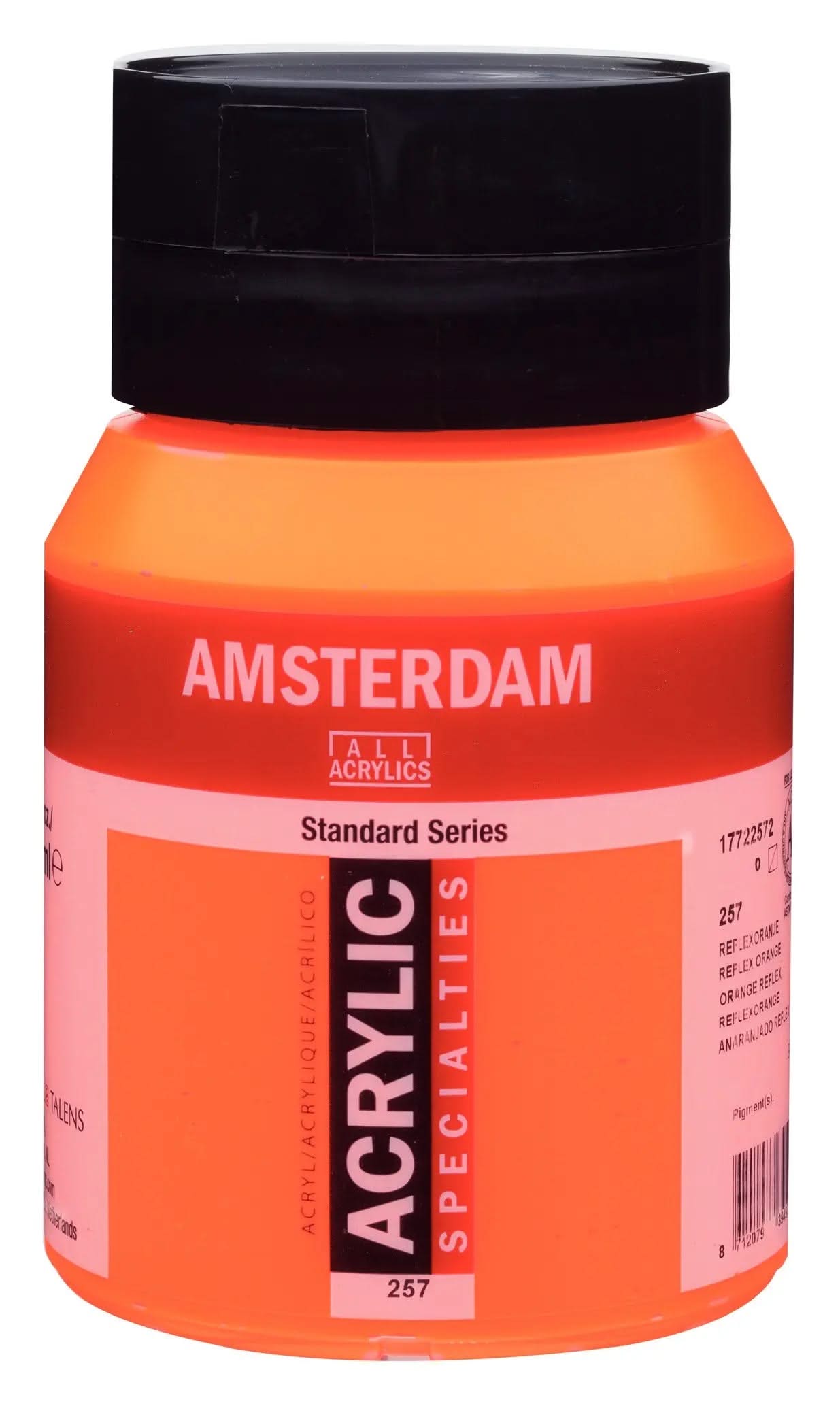 Amsterdam Standard Series Acrylfarbe Flasche 500 ml Reflexorange 257 - Kidis Art