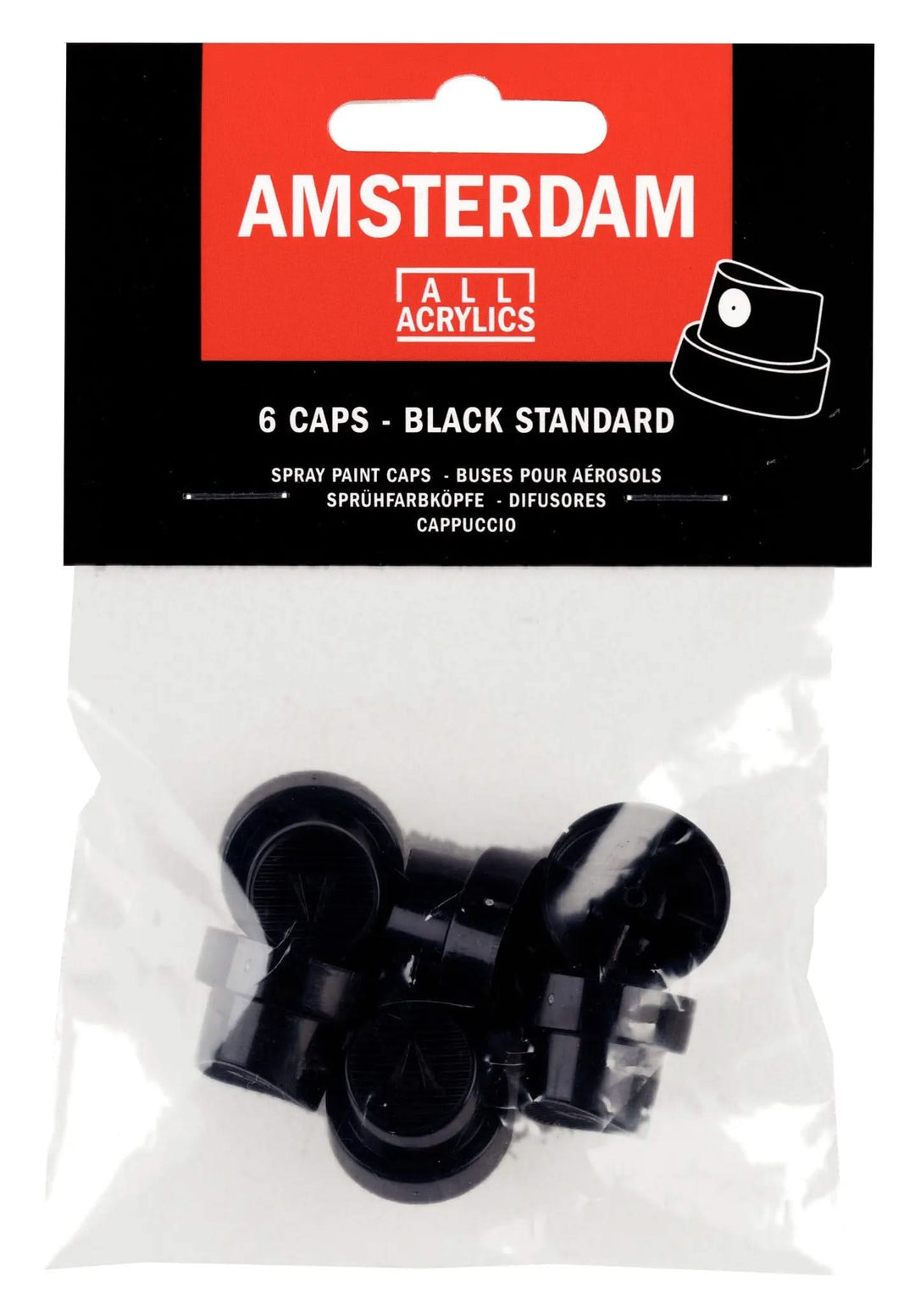 Amsterdam Standardkappen Sprühfarbe 6x - Kidis Art