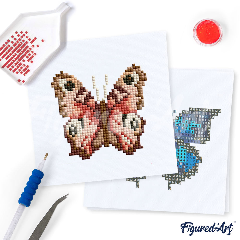 Mini-Serie Diamond Painting – Schmetterlinge - Kidis Art