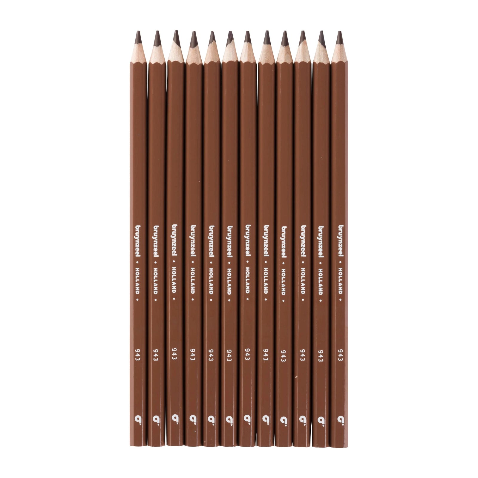 Bruynzeel Super Farbstifte in Dunkelbraun 12er Set - Kidis Art