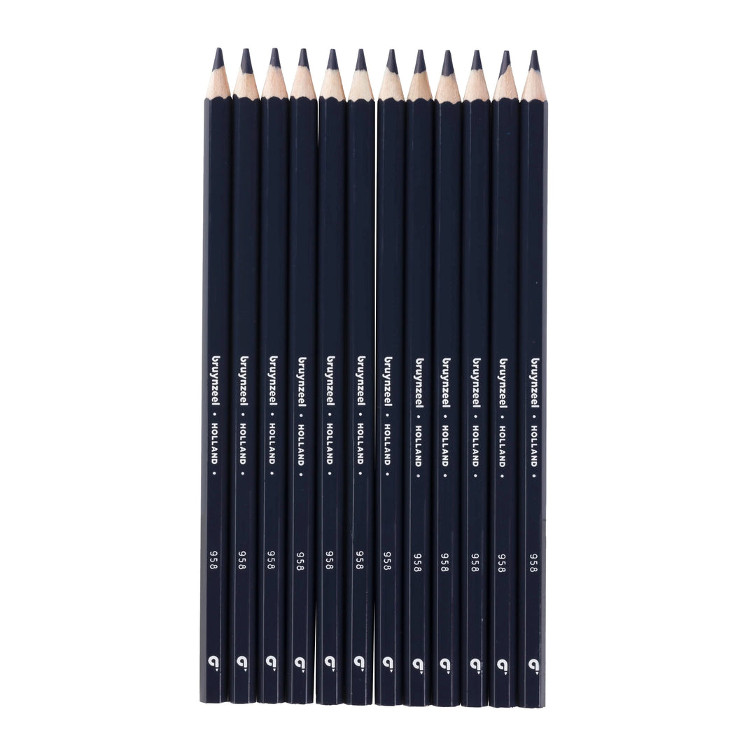 Bruynzeel Super Farbstifte in Preussischblau 12er Set - Kidis Art