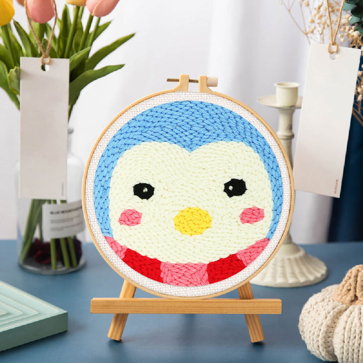 Punch Needle 20x20 Pinguin - Kidis Art