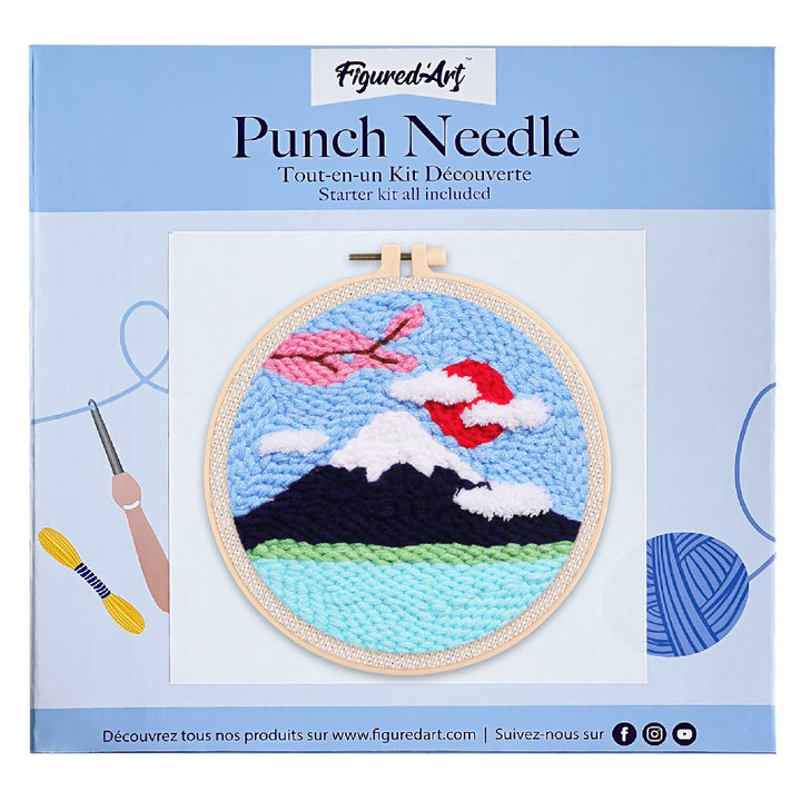 Punch Needle 20x20 Der Berg Fuji - Kidis Art