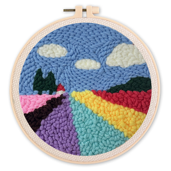 Punch Needle 20 x 20 cm Lavendelfeld - Kidis Art