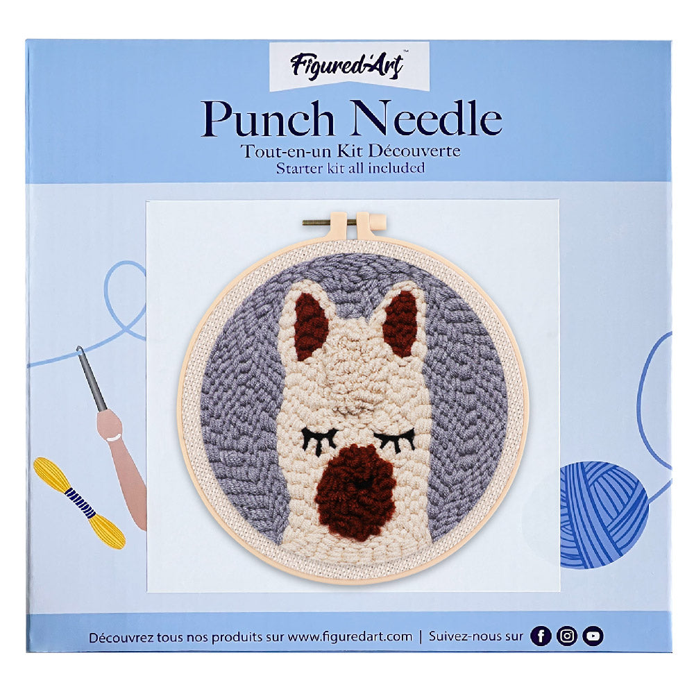 Punch Needle 20x20 Kleines Lama - Kidis Art
