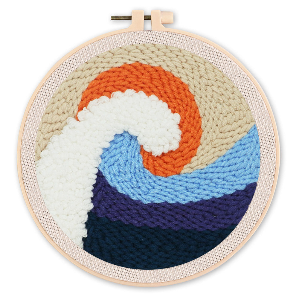 Punch Needle 20x20 Die grosse Welle - Kidis Art