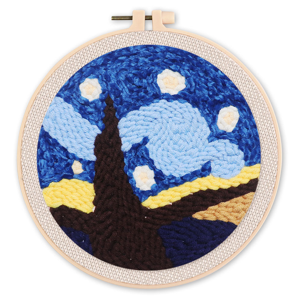 Punch Needle 20x20 Schöne sternenklare Nacht - Kidis Art