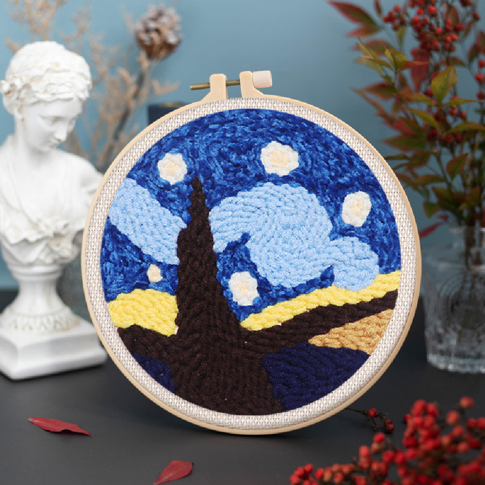 Punch Needle 20x20 Schöne sternenklare Nacht - Kidis Art