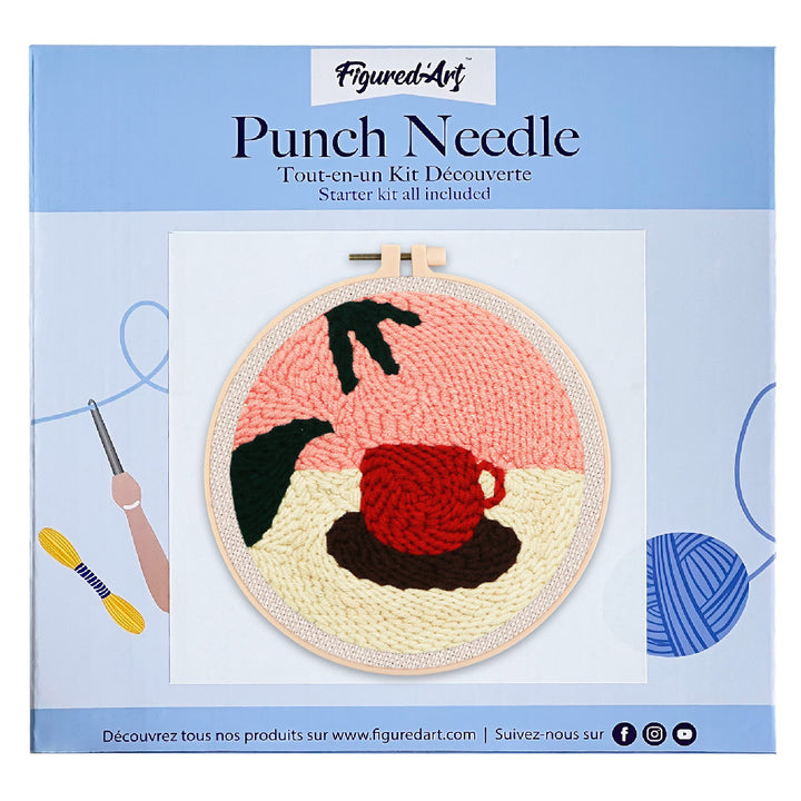 Punch Needle 20x20 Heisse Schokolade - Kidis Art