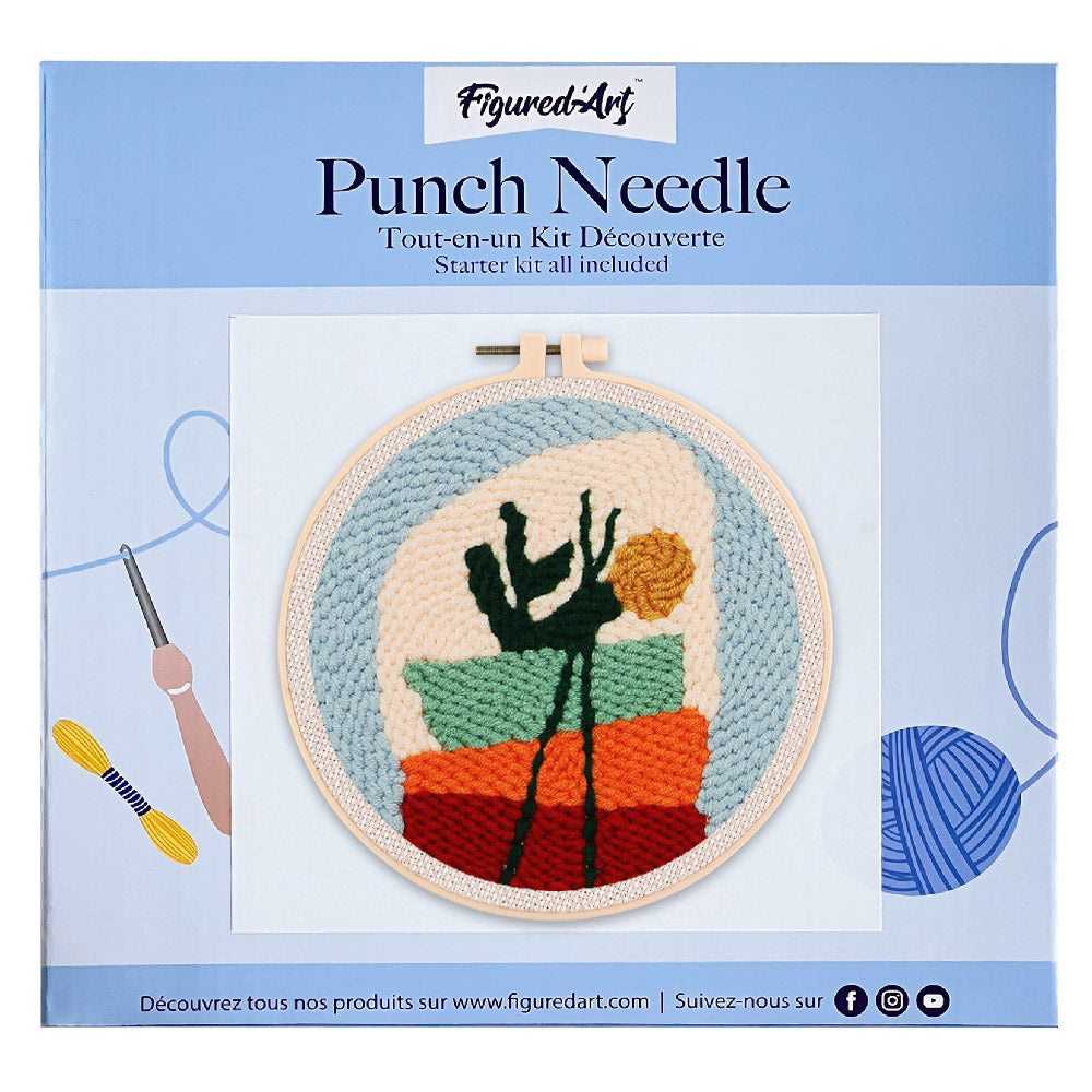 Punch Needle 20x20 Blumenkomposition 1 - Kidis Art