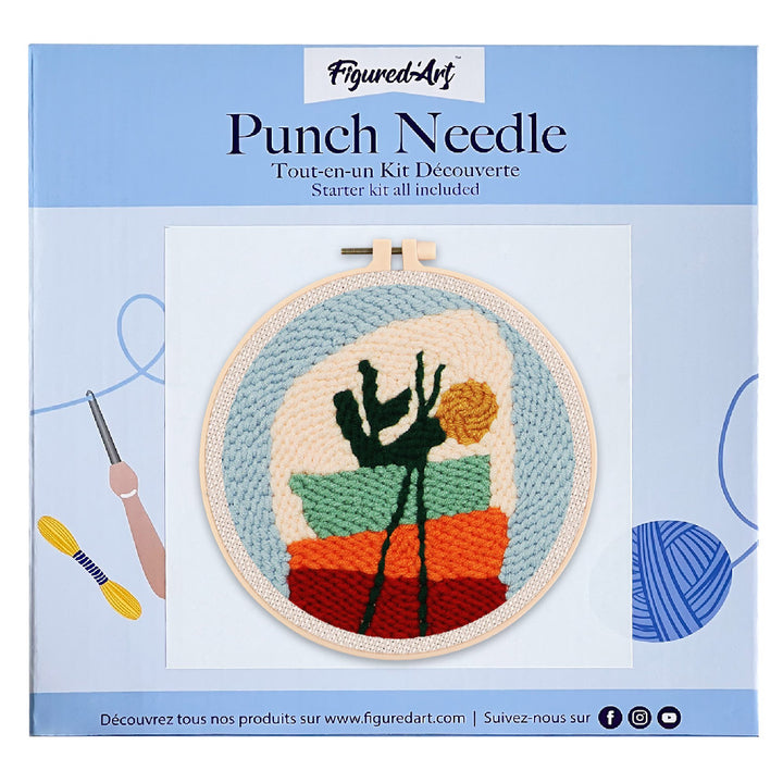 Punch Needle 20x20 Blumenkomposition 1 - Kidis Art