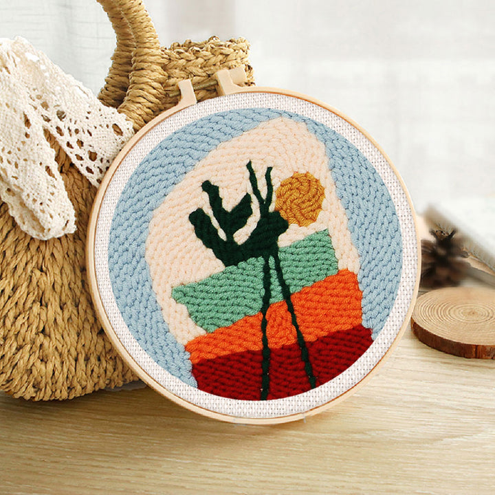 Punch Needle 20x20 Blumenkomposition 1 - Kidis Art