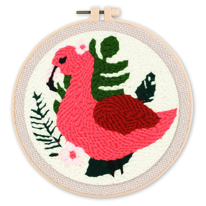 Punch Needle 20x20 Sommer-Flamingo - Kidis Art