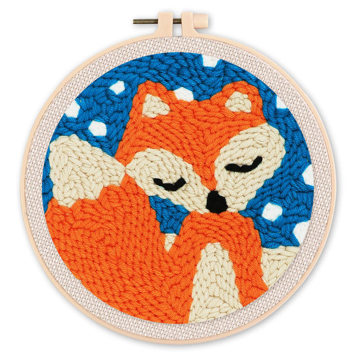 Punch Needle 20x20 Fuchs im Schnee - Kidis Art