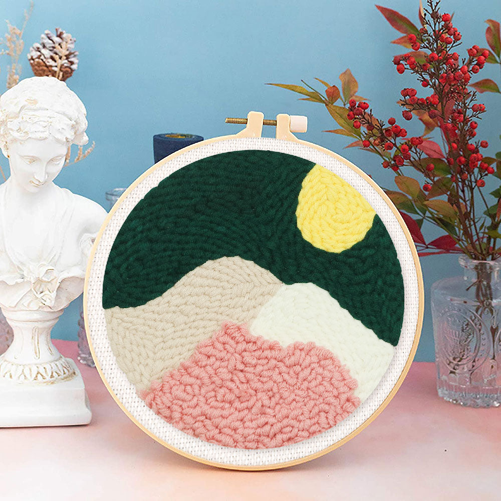 Punch Needle 20x20 Bergspitzen - Kidis Art