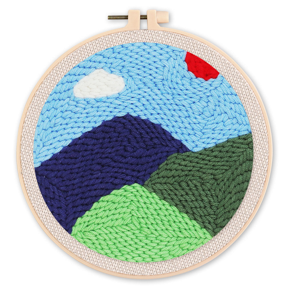 Punch Needle 20x20 Berge - Kidis Art