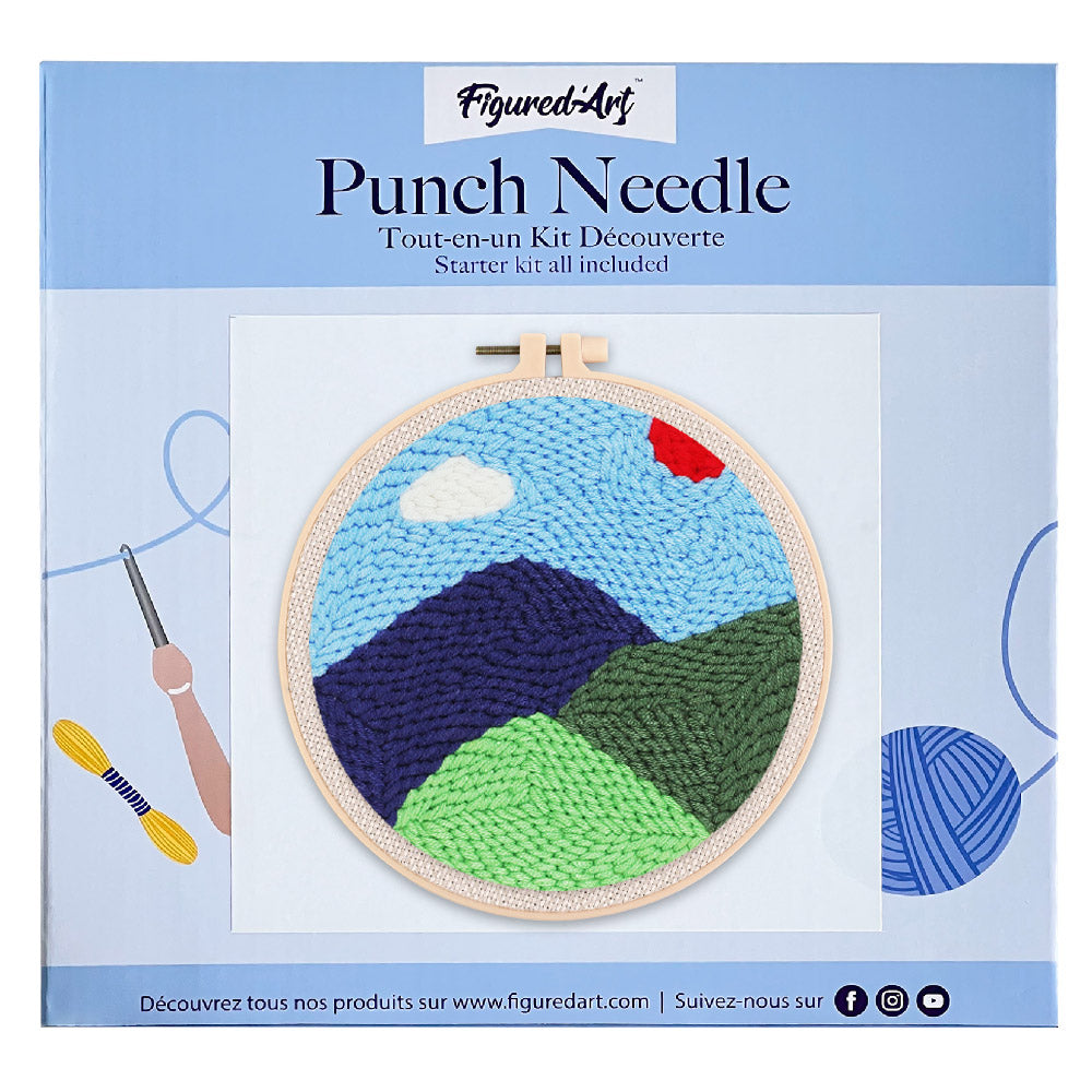Punch Needle 20x20 Berge - Kidis Art