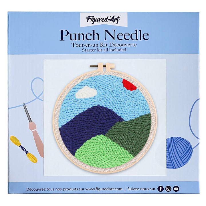 Punch Needle 20x20 Berge - Kidis Art