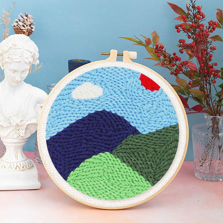 Punch Needle 20x20 Berge - Kidis Art