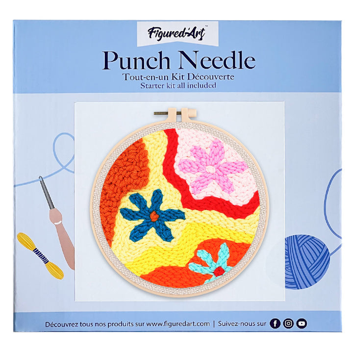 Punch Needle 20x20 Blumen im Herbst - Kidis Art