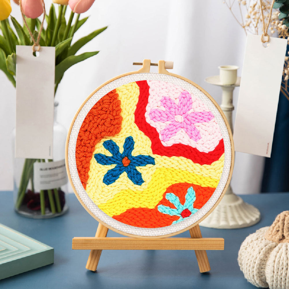 Punch Needle 20x20 Blumen im Herbst - Kidis Art