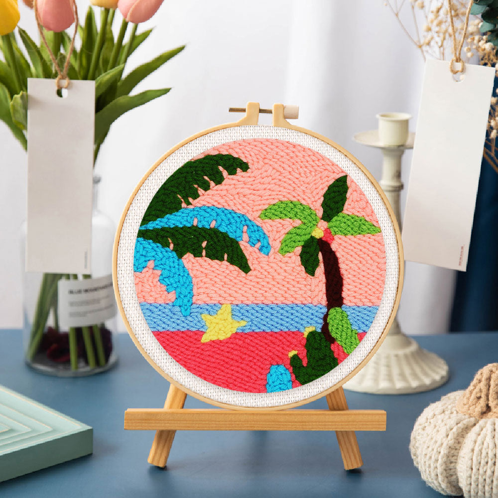 Punch Needle 20x20 Am Strand - Kidis Art