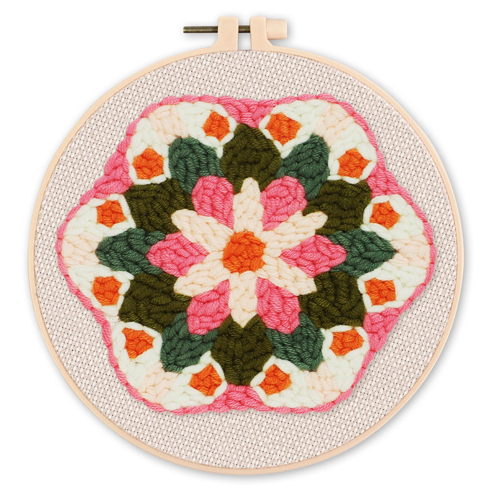 Punch Needle 20x20 Blumenkrone - Kidis Art