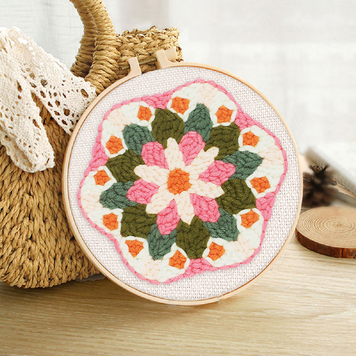 Punch Needle 20x20 Blumenkrone - Kidis Art