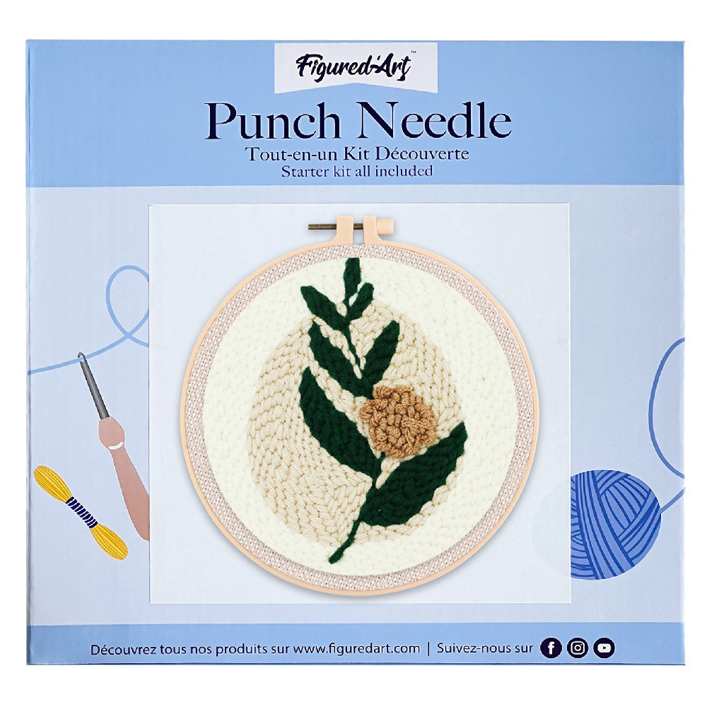 Punch Needle 20x20 Blühender Zweig - Kidis Art