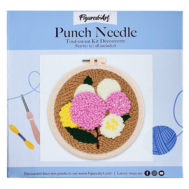 Punch Needle 20x20 Blumenstrauss - Kidis Art