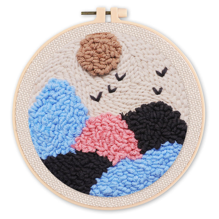 Punch Needle 20x20 Rolling Hills - Kidis Art