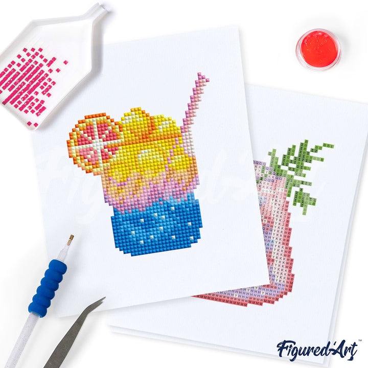 Mini-Serie Diamond Painting Cocktails - Kidis Art