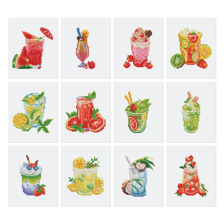 Mini-Serie Diamond Painting – Mocktails - Kidis Art