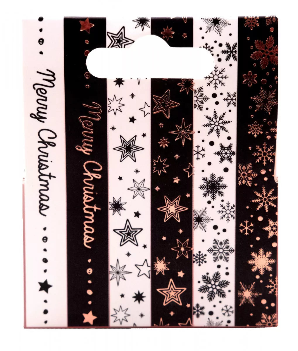 Washi tape Black/white Rose Gold Essentials