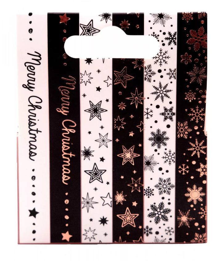 Washi tape Black/white Rose Gold Essentials
