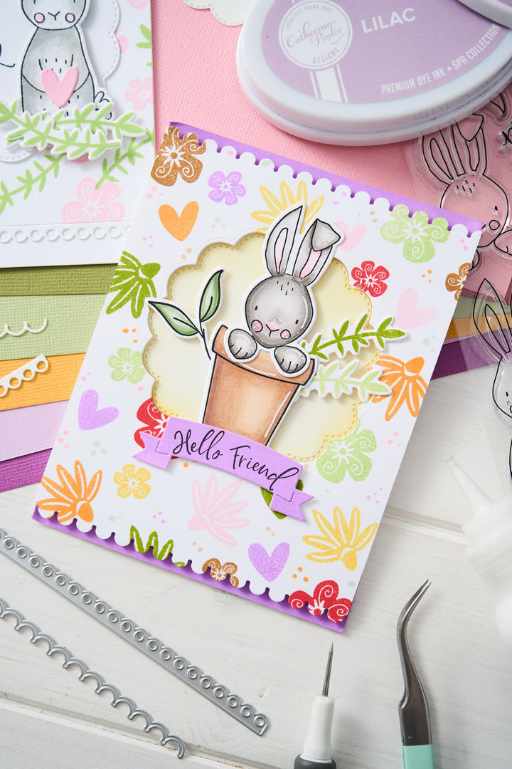 Klarsichtstempel-Set 15Stück - Bunny Bits &amp; Blooms by Catherine Pooler