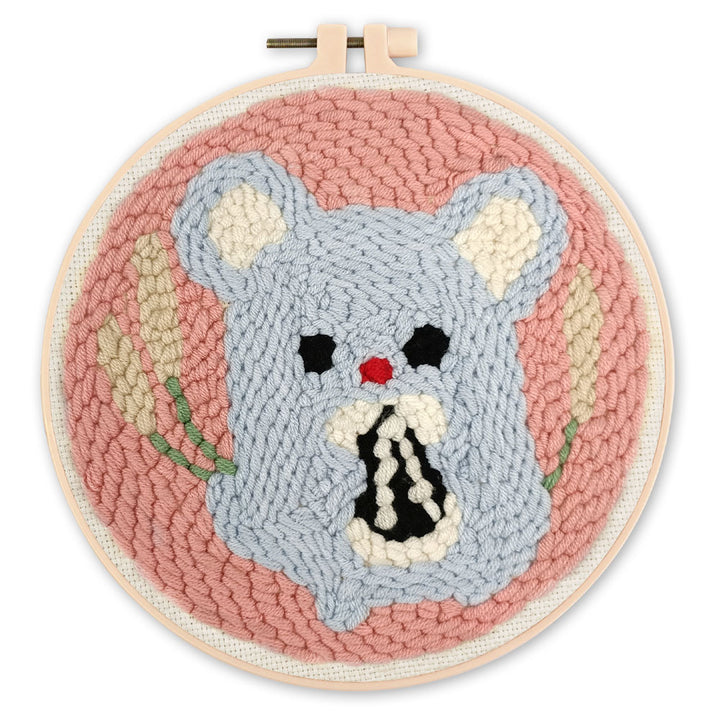 Punch Needle 20 x 20 cm Niedliche Maus - Kidis Art