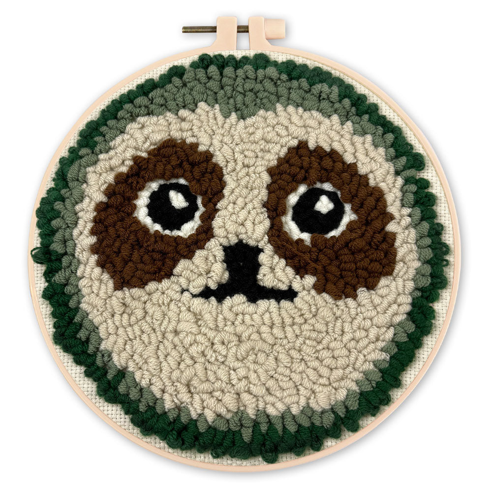 Punch Needle 20 x 20 cm Niedliches Faultier - Kidis Art