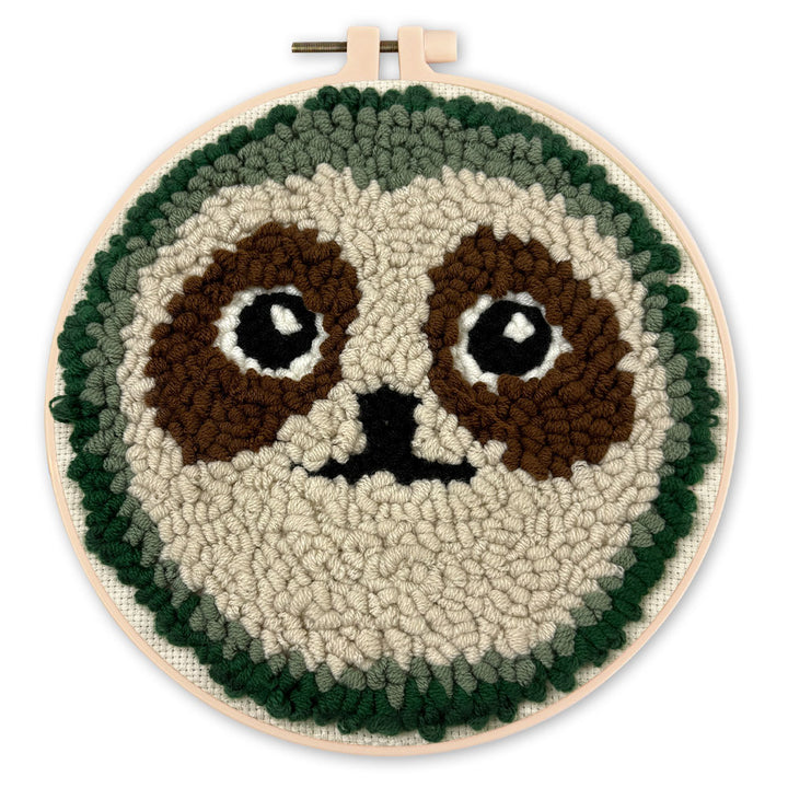 Punch Needle 20 x 20 cm Niedliches Faultier - Kidis Art