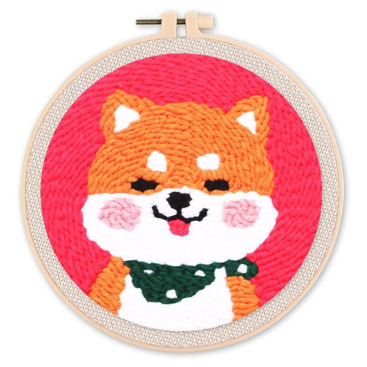 Punch Needle 20x20 Shiba Inu Hund - Kidis Art