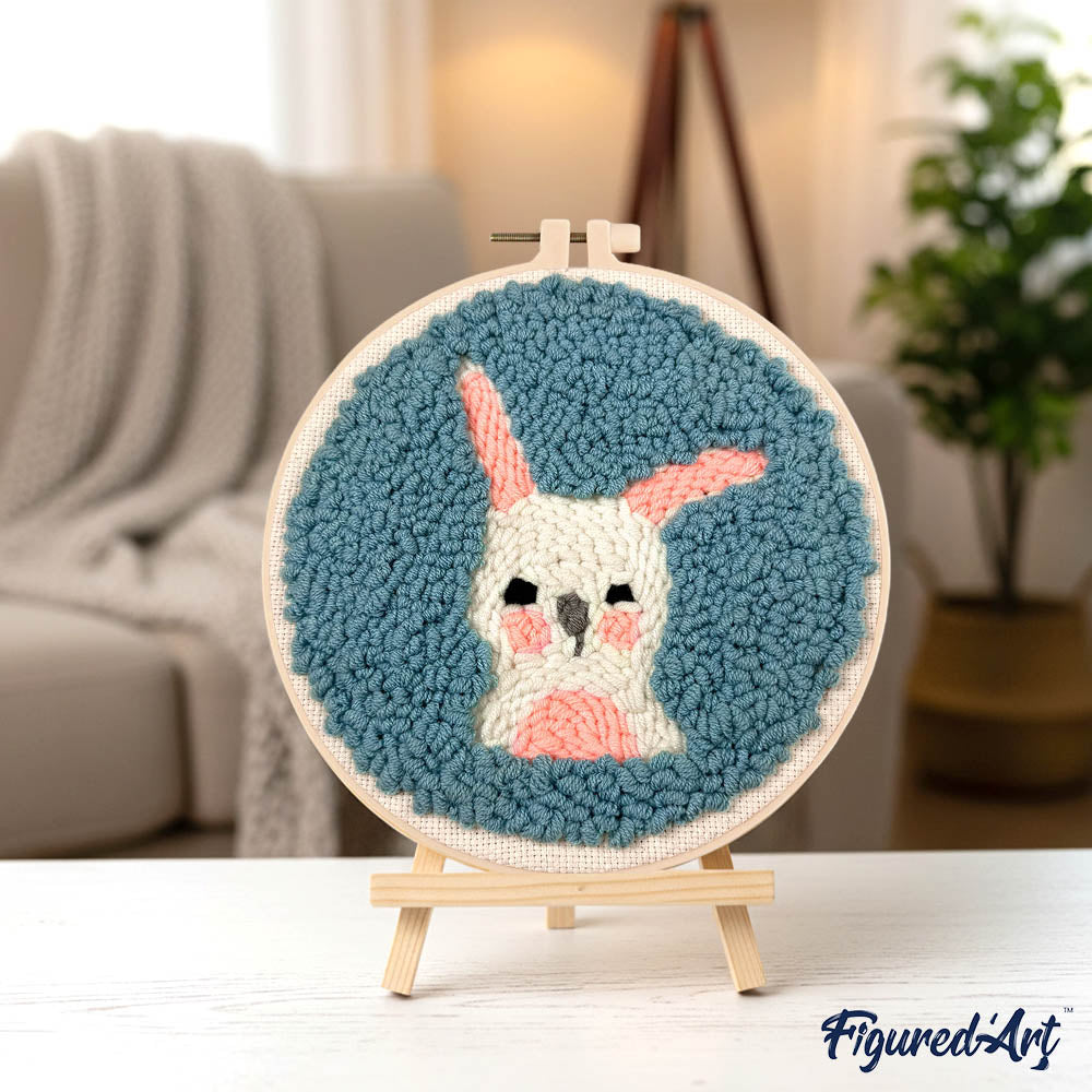 Punch Needle 20 x 20 cm Kleines Kaninchen - Kidis Art