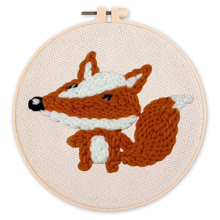 Punch Needle 20 x 20 cm  Niedlicher Fuchs - Kidis Art