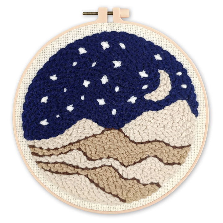 Punch Needle 20 x 20 cm Nacht in der Wüste - Kidis Art