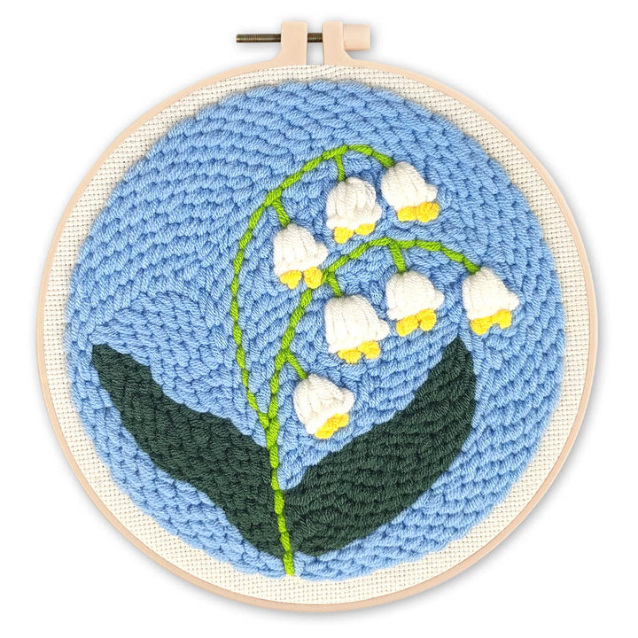 Punch Needle 20 x 20 cm Maiglöckchen - Kidis Art